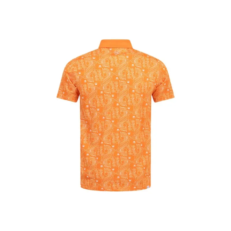 PUMA PIQUERickie Polo Shirt Men's Orange-1