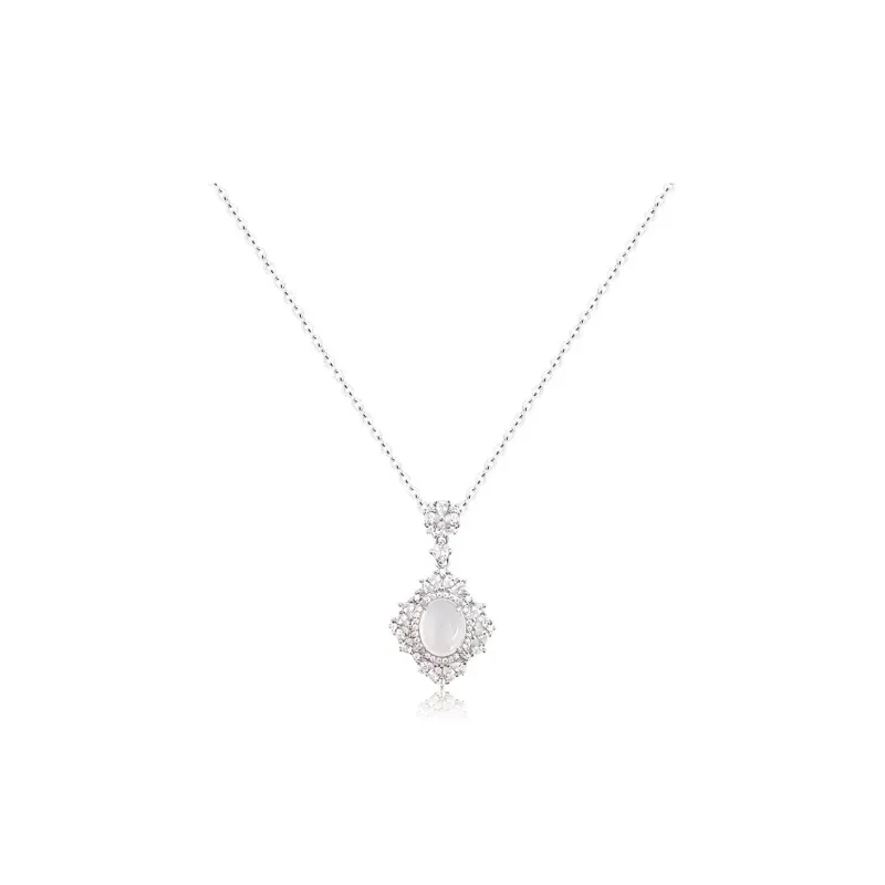 Asia Star Glass Cat Eye Necklaces Women's-0