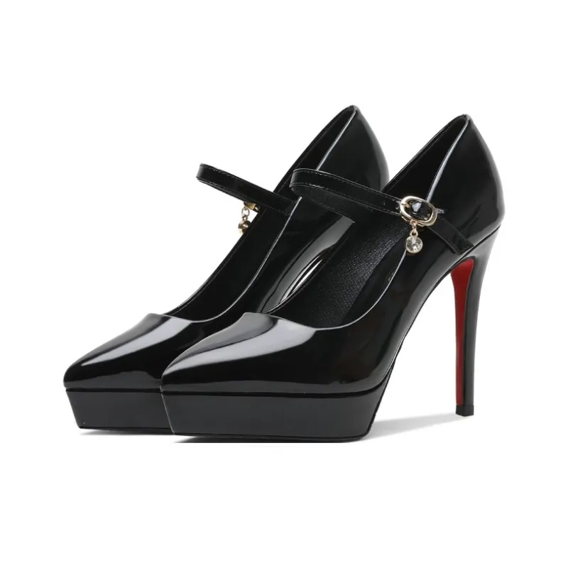 Lan Miao Slim Heel High Heels 12CM Women's-2