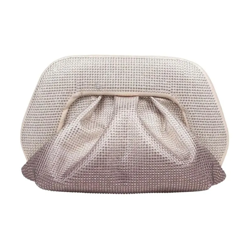 THEMOIRE Fabric Clutch Women's Pink-0
