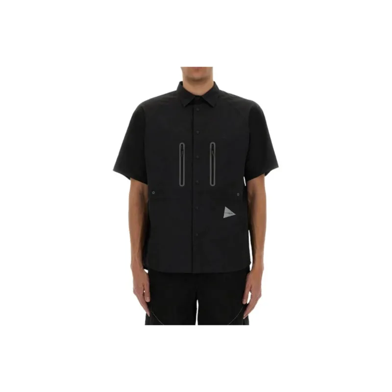 And Wander Shirts Men Black-0
