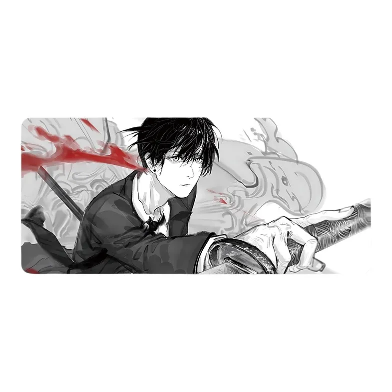 DANYIN Black White Anime Extra Large Minimalist Style Premium Desk Mat For Anime Esports Office, Washable Mouse Pads-81