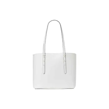 Kate Spade Cow Leather Tote Bag, Shopping Bag, Shoulder Bag Tubas Women's White