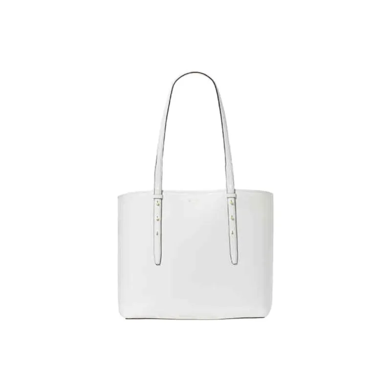 Kate Spade Cow Leather Tote Bag, Shopping Bag, Shoulder Bag Tubas Women's White-0