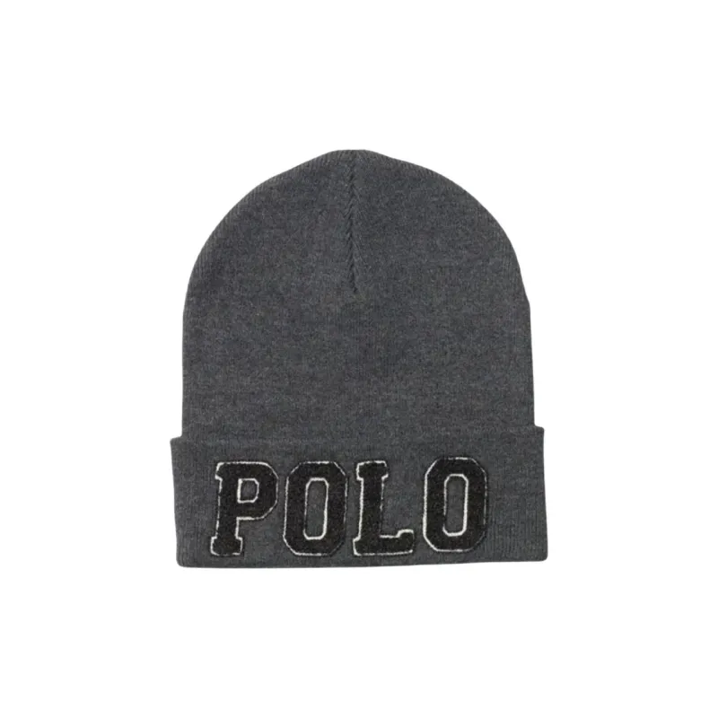 Ralph Lauren Cotton Beanies Unisex Dark Gray-0