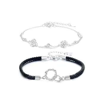 JOYDINNY Alloy Rope Bracelets Unisex