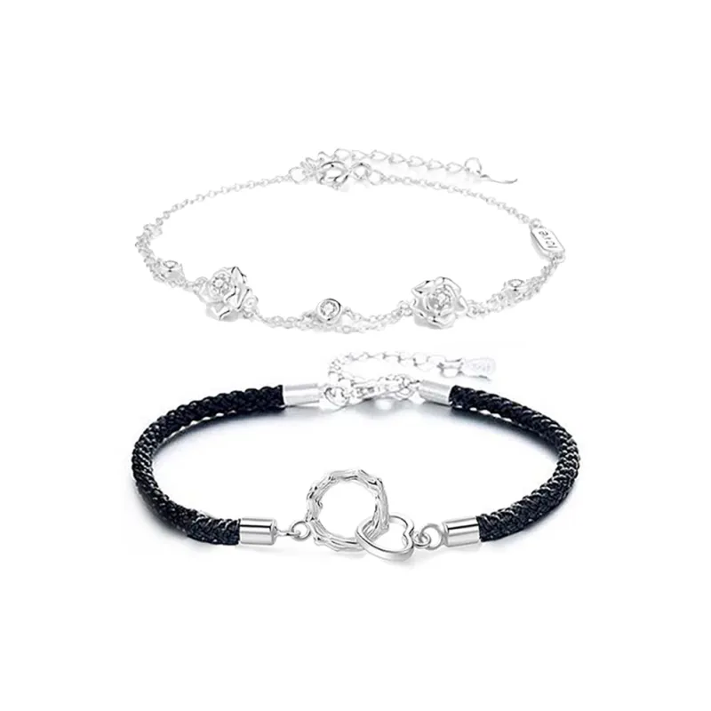 JOYDINNY Alloy Rope Bracelets Unisex-0