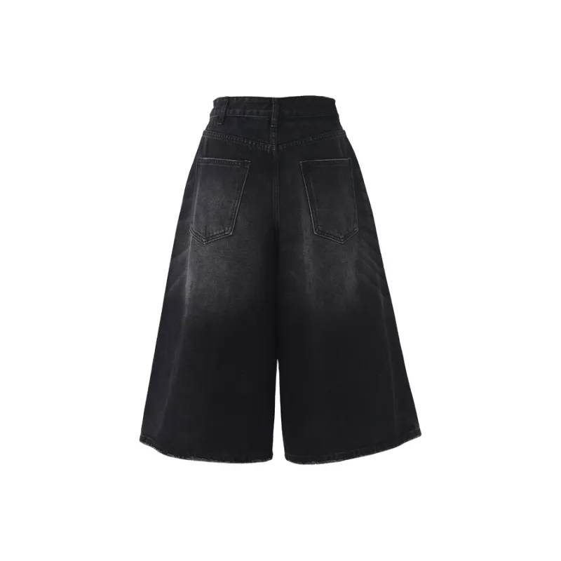 MJB Denim Shorts Women's Black Gray Color-1