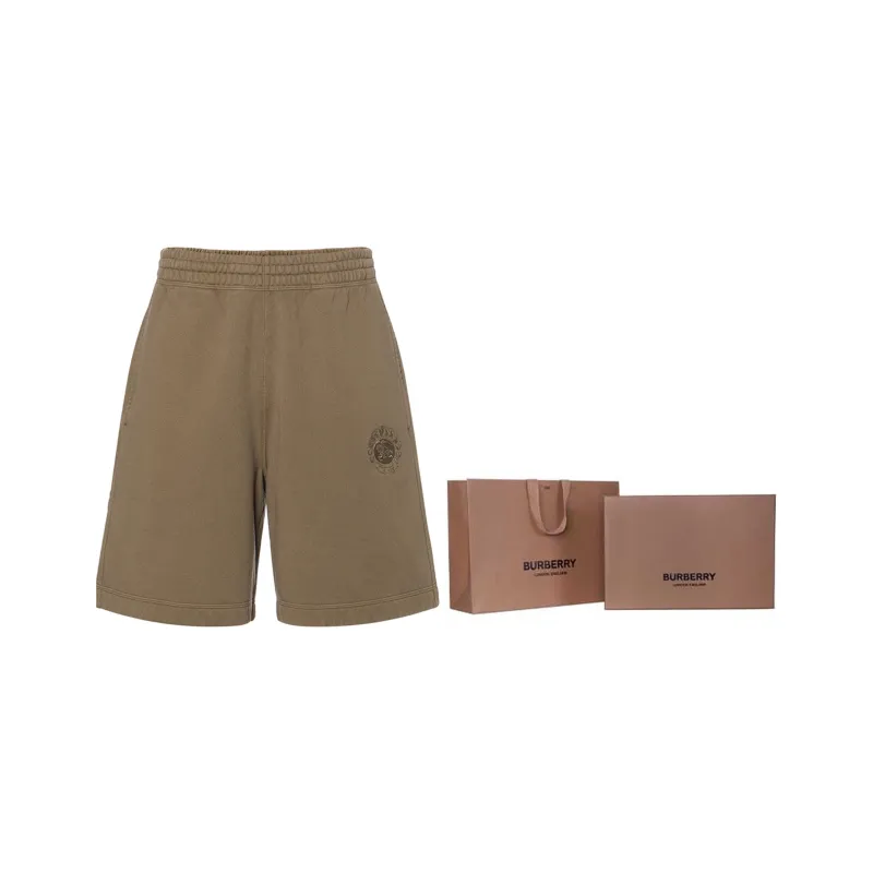 Burberry Equestrian Knight Cotton Shorts-6