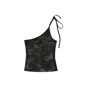 Badblood Tank Tops Women's Black Camouflage