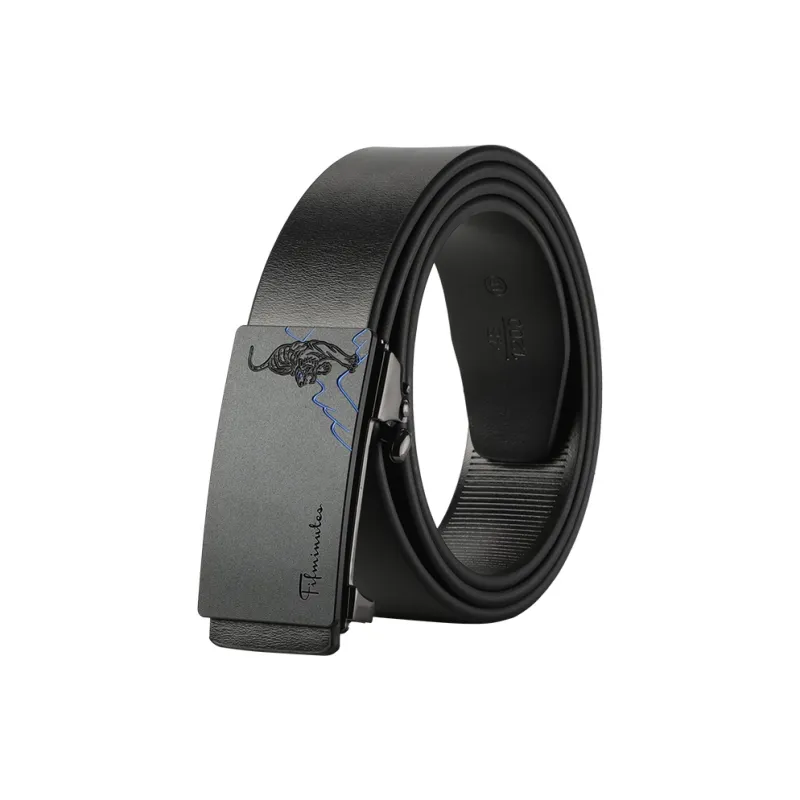 15 MINS Cow Split Leather Belts Men's Width 3.3cm-18