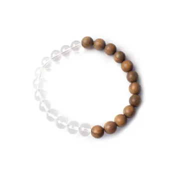 ZHOUDIWANG Green Sandalwood Bracelets Unisex