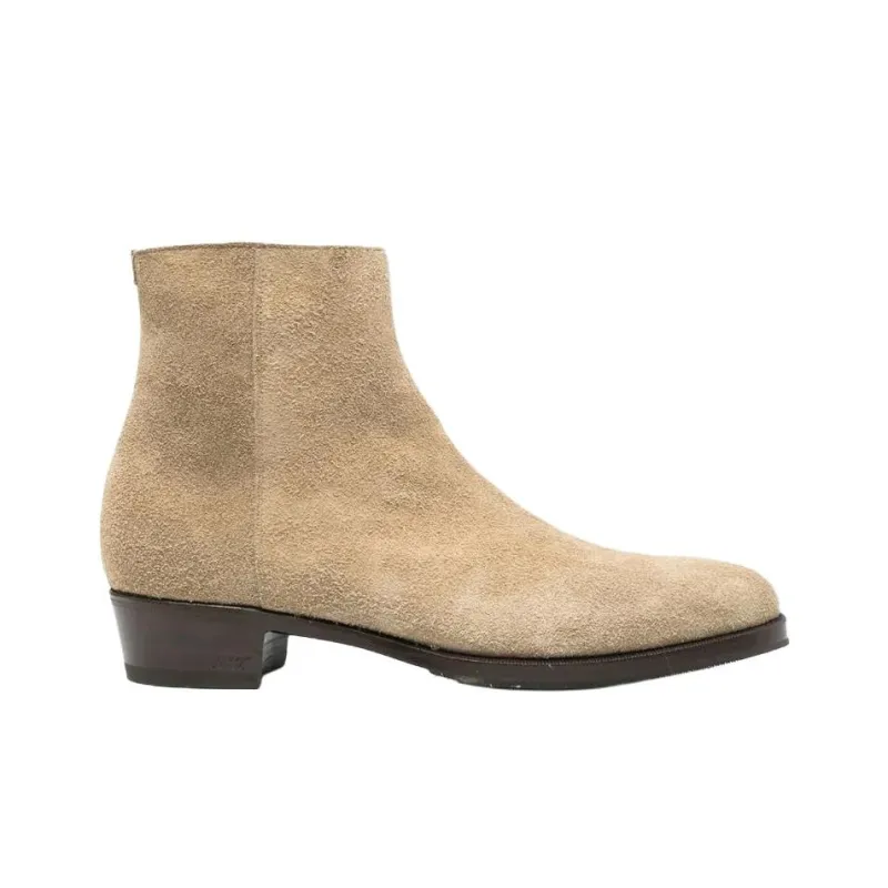 Lidfort Ankle Boots 4cm Men's Light Brown-1