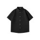 [Short-Sleeved Shirt]Black (Blank)