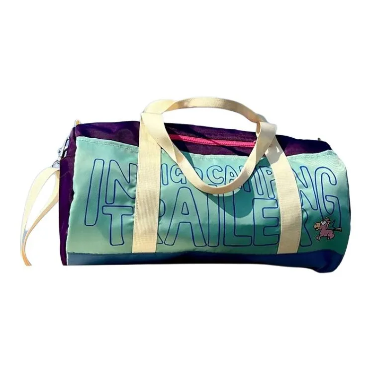 VIHUS Nylon Fabric Travel Bag Unisex Grape Purple-1