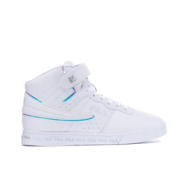 FILA Vulc 13 Collection Anti Slip Wear Resistant High Top Skateboard Shoes Unisex White-1