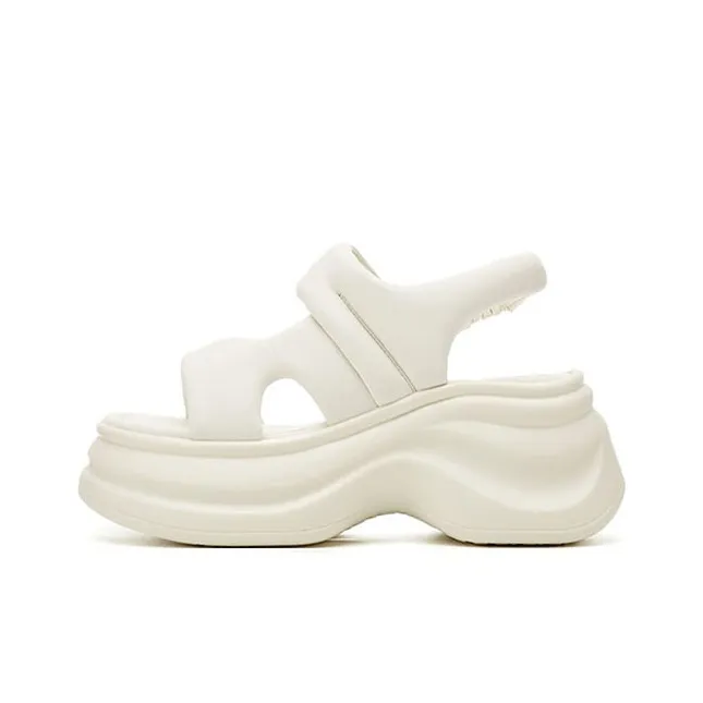 DAPHNE Beach Sandals Women's Black, White-3