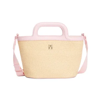 Tommy Hilfiger Polypropylene Shoulder Bag, Crossbody Bag, Handbag Kids' Natural & Pink