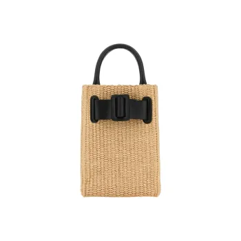 BOYY Raffia Tote Bag, Shopping Bag, Handbag Women's Natural & Black
