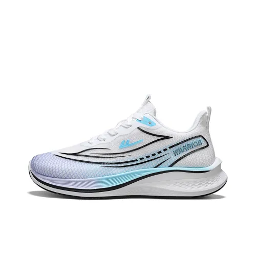 WARRIOR Running Shoes Men Low Top Blue, Purple