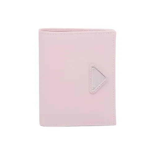 PRADA Saffiano Leather Wallet Small Size Women's Pink
