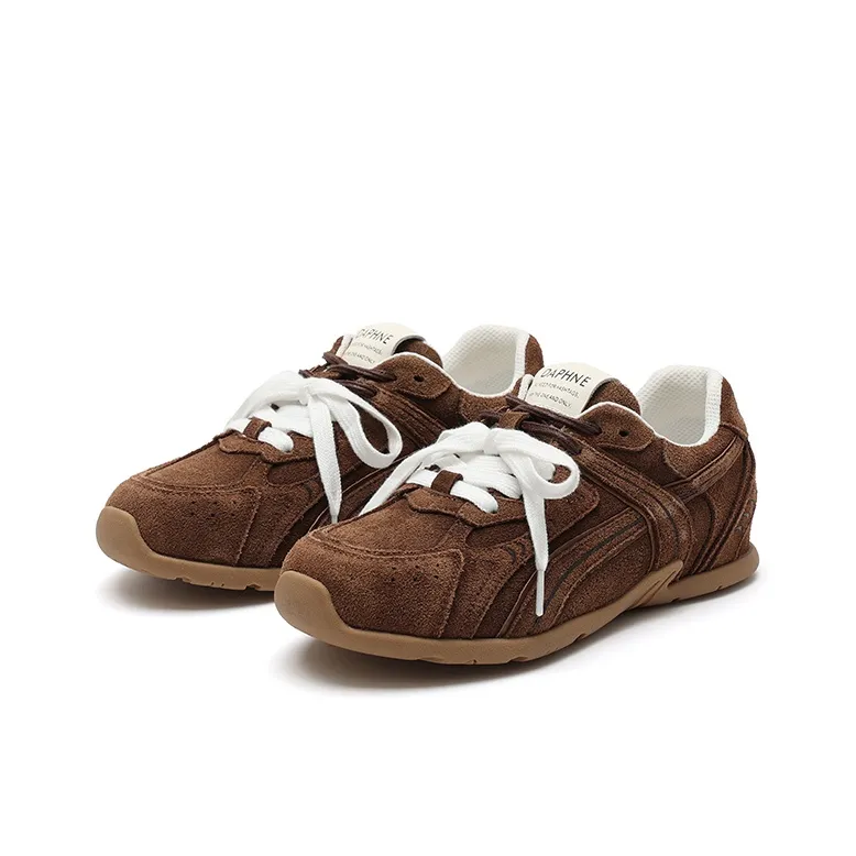 DAPHNE Lightweight Low Top Casual Shoes Women's Caramel Brown-1