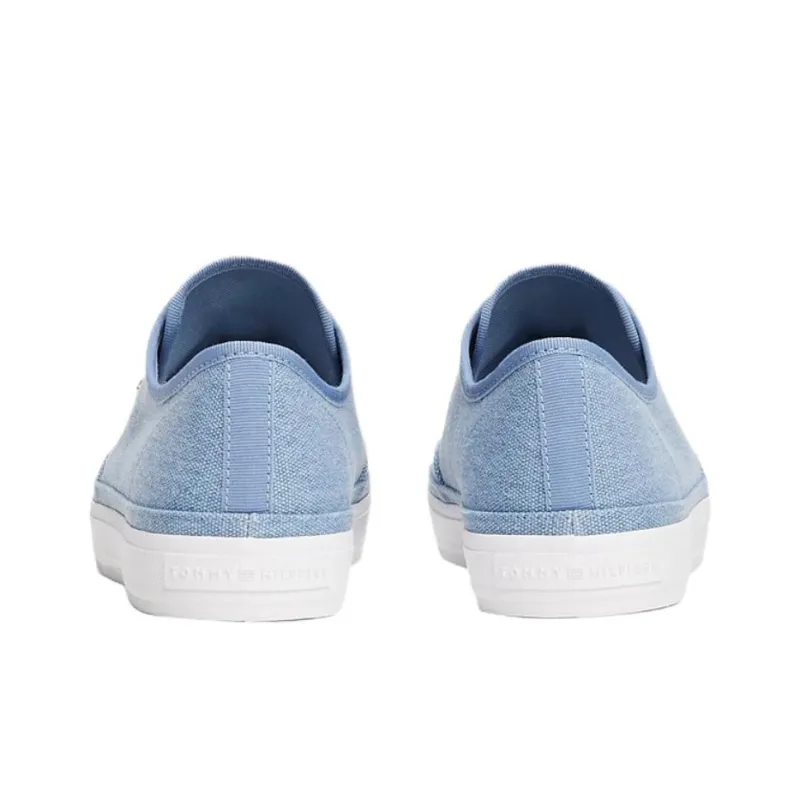 Tommy Hilfiger Trainers Low Top Skateboard Shoes Women's Light Blue-4
