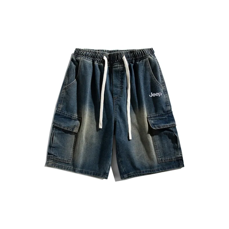 Jeep Fashion Sports Collection Denim Shorts Unisex-7