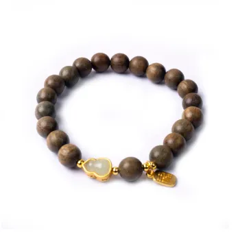 XIBAOCHUNHUA Green Sandalwood Bracelets Unisex