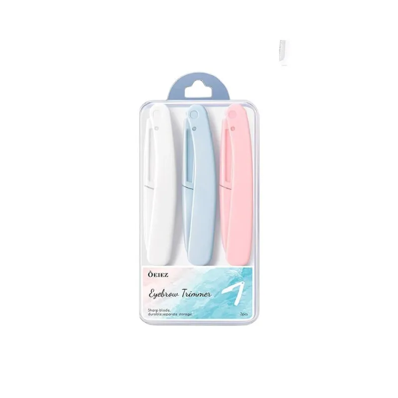 Oeiez Beginner Foldable Eyebrow Razors For Women's Safety Shaving, Full Set For Men And Women's Make up Tools-0