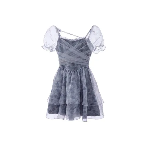 GUOZHEN Short Sleeved Dress Women's