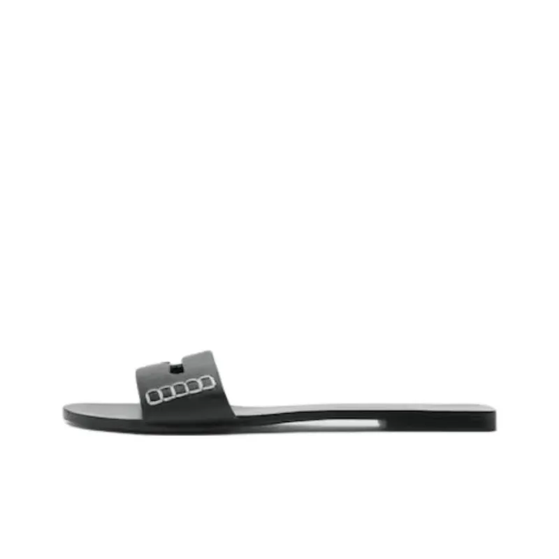 MANGO Rubber Sole Abrasion Resistant Slide Slippers Women's-0