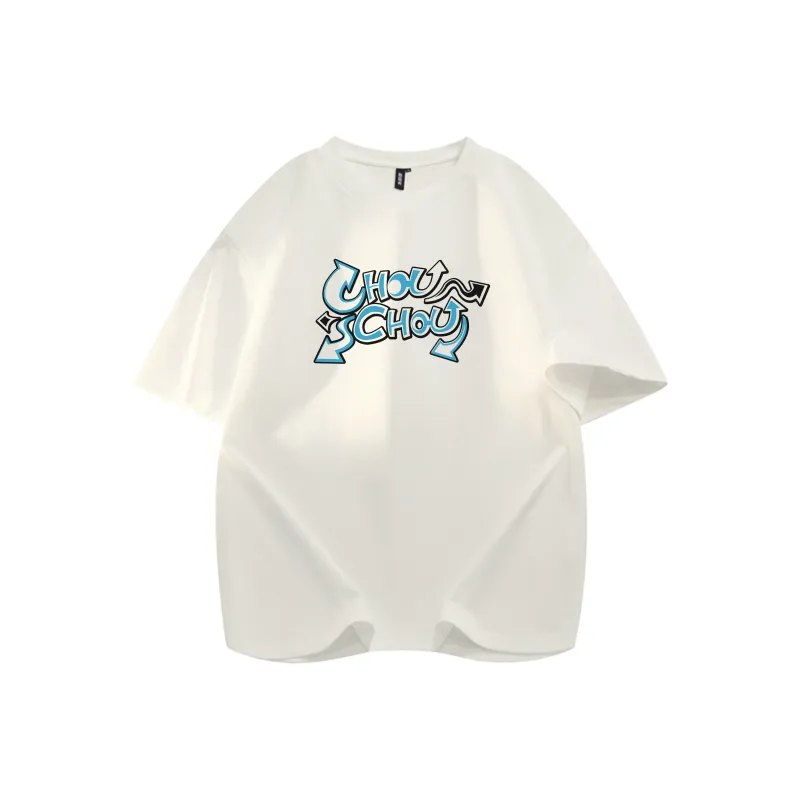 CHOUCHOUS Drop Shoulder Sleeve T Shirt Women's-13