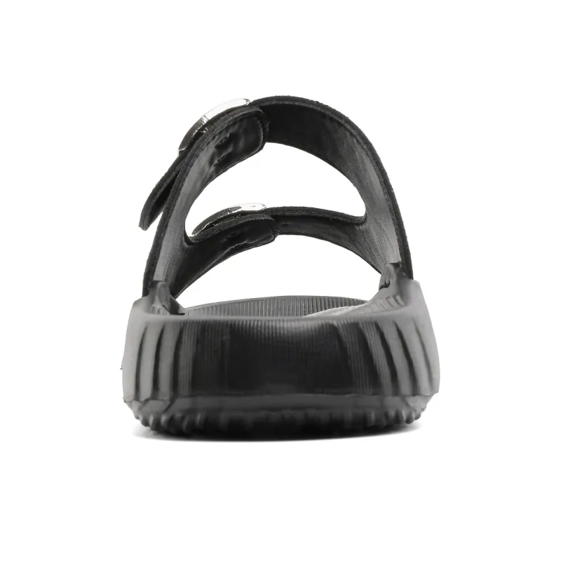 SHUPATE Odor Resistant, Abrasion Resistant, Quick Dry Slide Slippers Men's Black-5