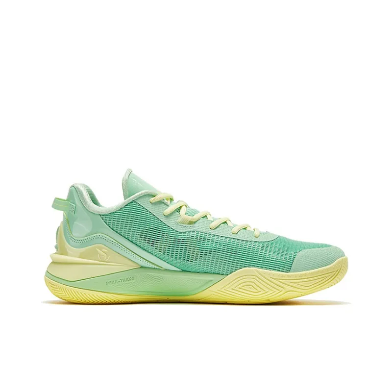 PEAK Basketball Shoes Men Low Top Bright Grass Green-1
