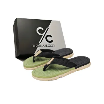 Colorful Creations EVA Quiet Abrasion Resistant Slip Resistant Quick Dry Flip Flops Men's