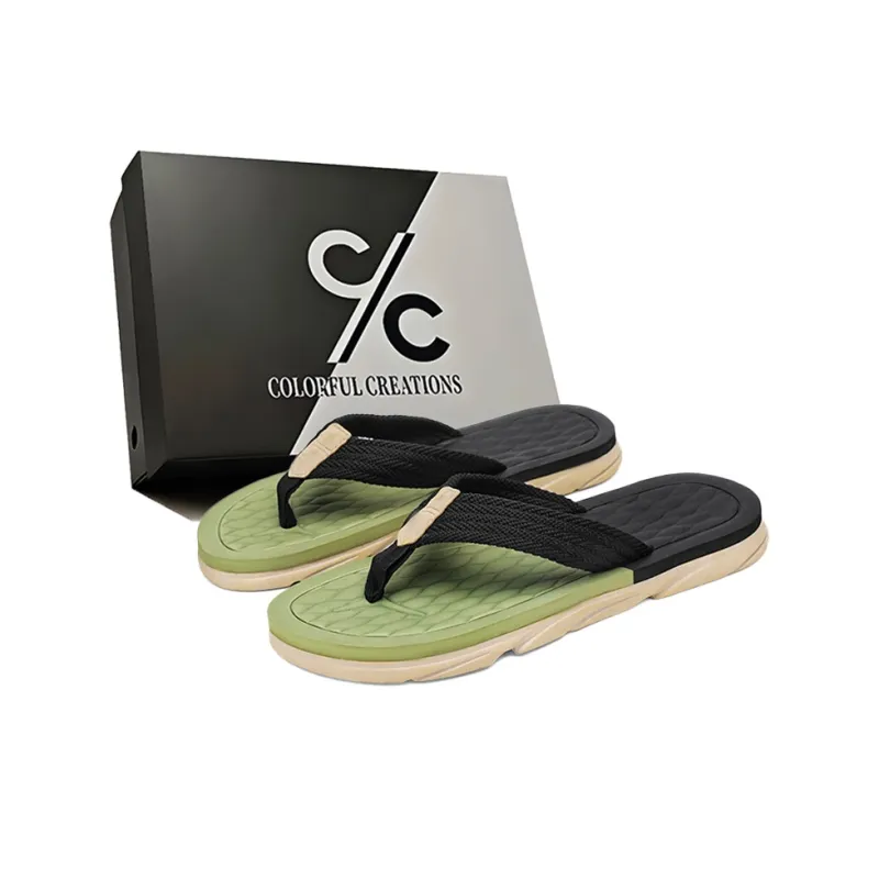 Colorful Creations EVA Quiet Abrasion Resistant Slip Resistant Quick Dry Flip Flops Men's-0