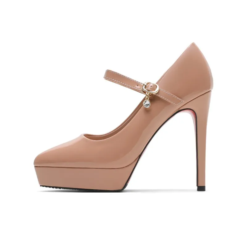 Lan Miao Slim Heel High Heels 12CM Women's-5