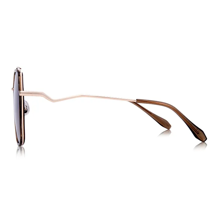 Upthree Metal Irregular Shape Sunglasses Women's-5