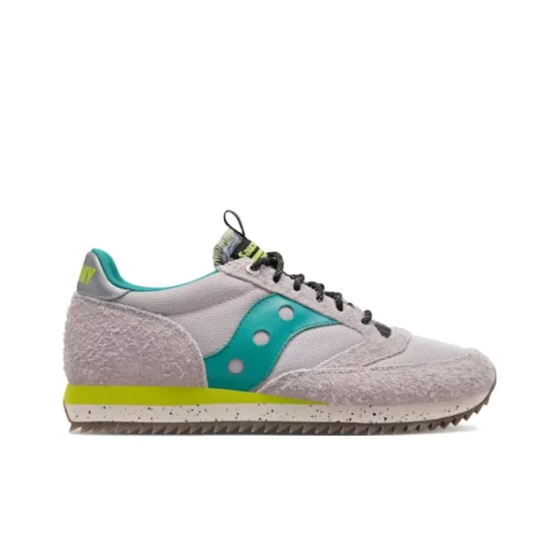Saucony Jazz 81 Anti Slip Wear Resistant Low Top Running Shoes Unisex Pink Green-1