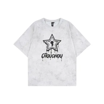 CHOUCHOUS Drop Shoulder Sleeve T Shirt Women's