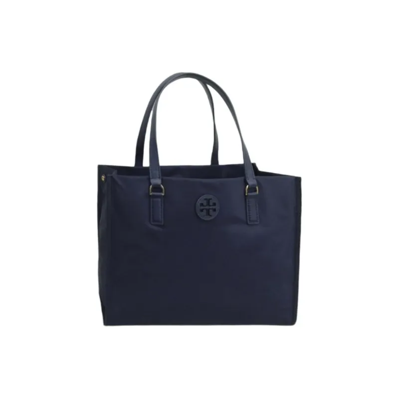 TORY BURCH Ella Nylon Tote Bag, Shopping Bag, Handbag Trumpets Unisex Marine Blue-1