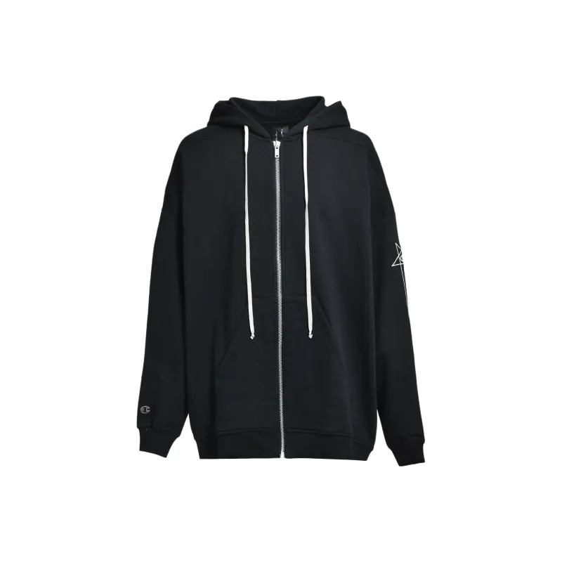 Champion X RICK OWENS Champion Co branded Edition Sweatshirts Men Black-0