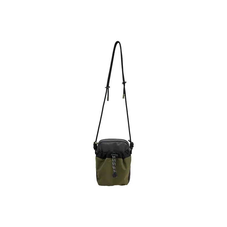 URBAN REVIVO Fabric Crossbody Bag Men's Cool Gray-0