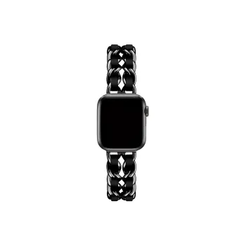 KVZUVUU Apple Compatibility Watch Band Stainless Steel, Leather Material