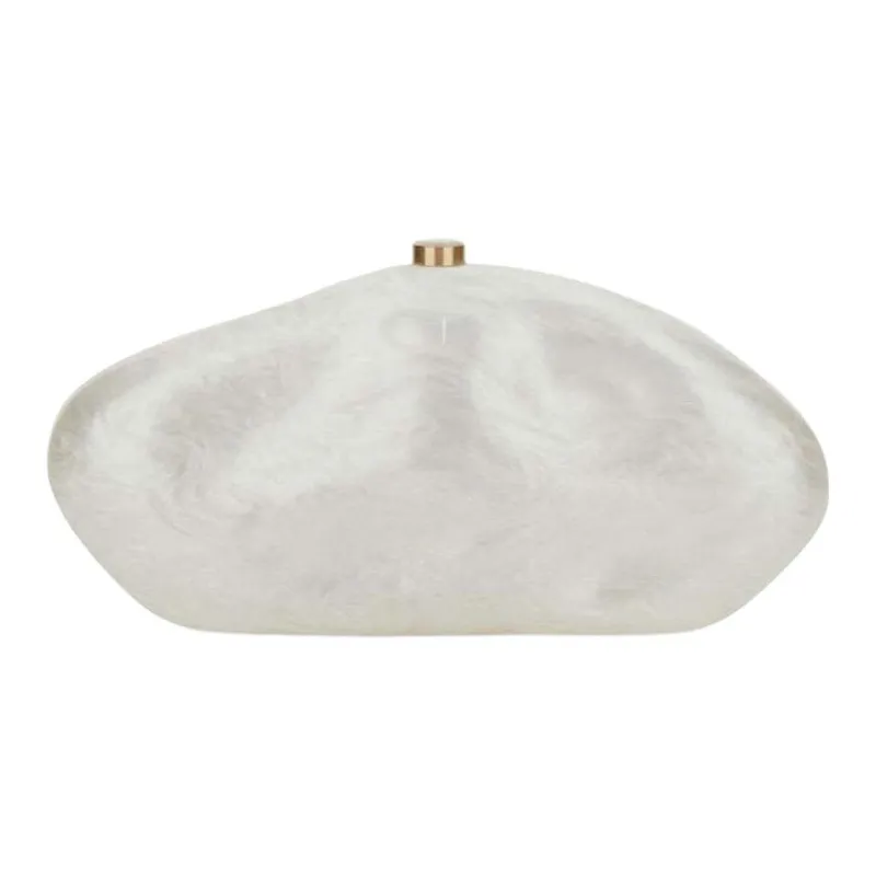 CULT GAIA Acrylic Clutch Women's White-3