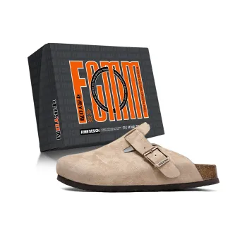FCMM Stitching Closed Toe Slippers Unisex Box Included