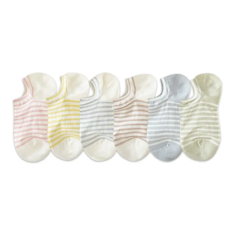 AUGUST No Show Socks Women's 6 Pack-0