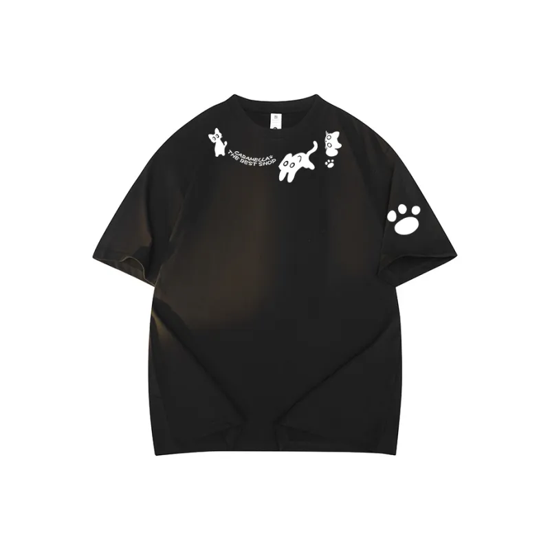 Caramella Drop Shoulder Sleeve T Shirt Women's-8