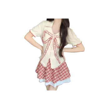 Dior Beauty Two Piece Skirt Sets Women's